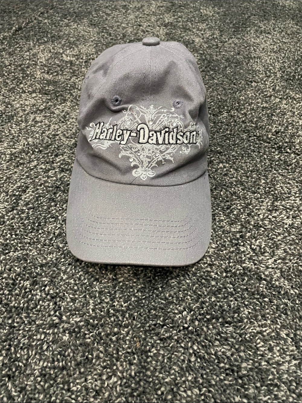 Harley-Davidson Women’s Charcoal Embroidered Logo Cap